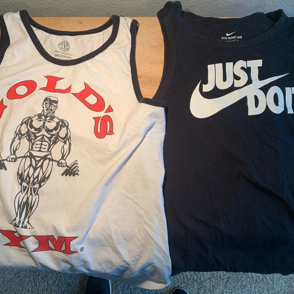 2 Tank Tops, Golds & Nike